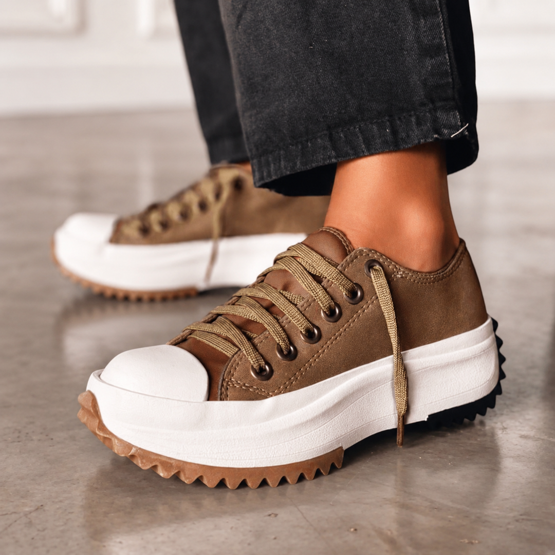 Harper | Platform Lace-Up Trainers