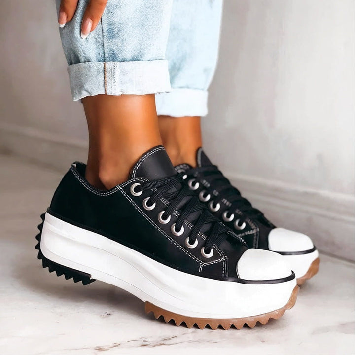 Harper | Platform Lace-Up Trainers