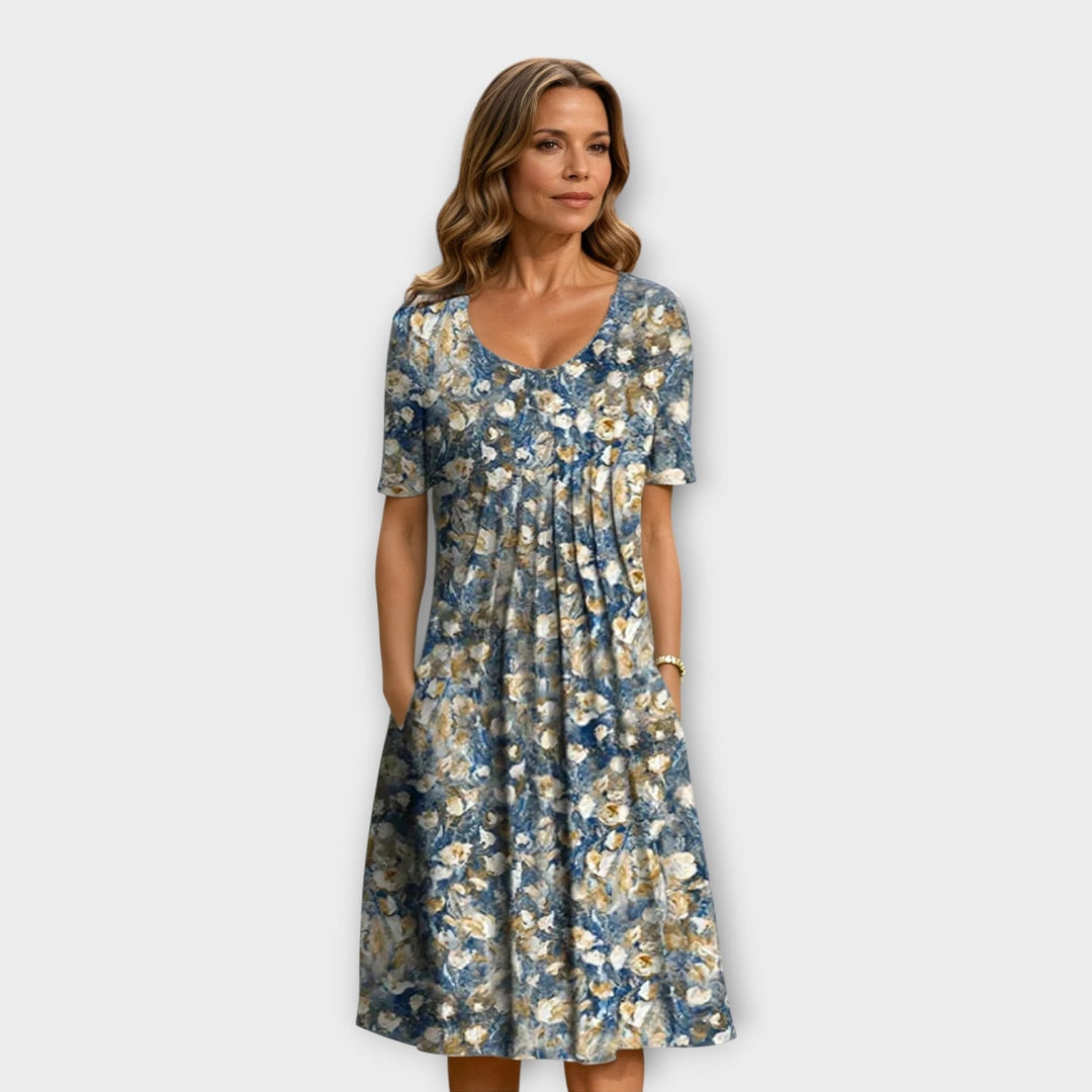 Rosie | Floral Pocket Midi Dress