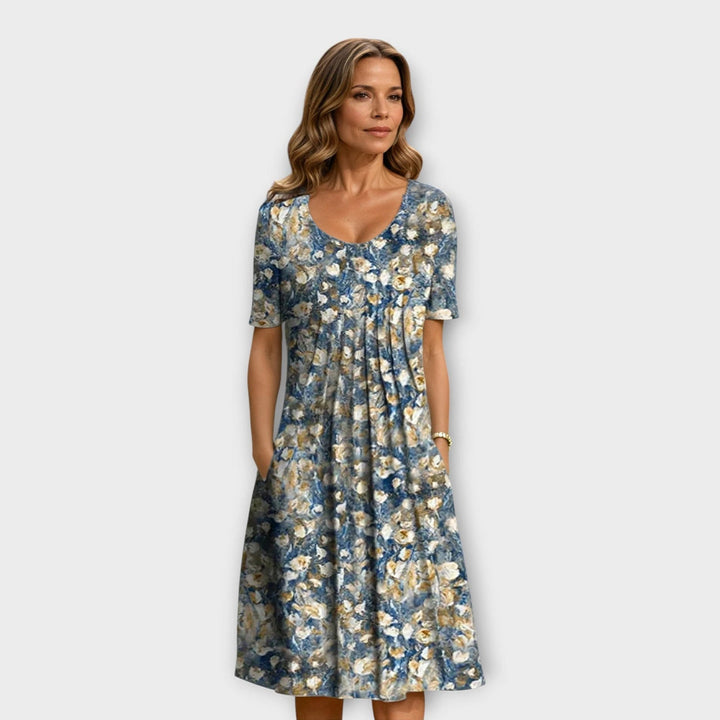 Rosie | Floral Pocket Midi Dress
