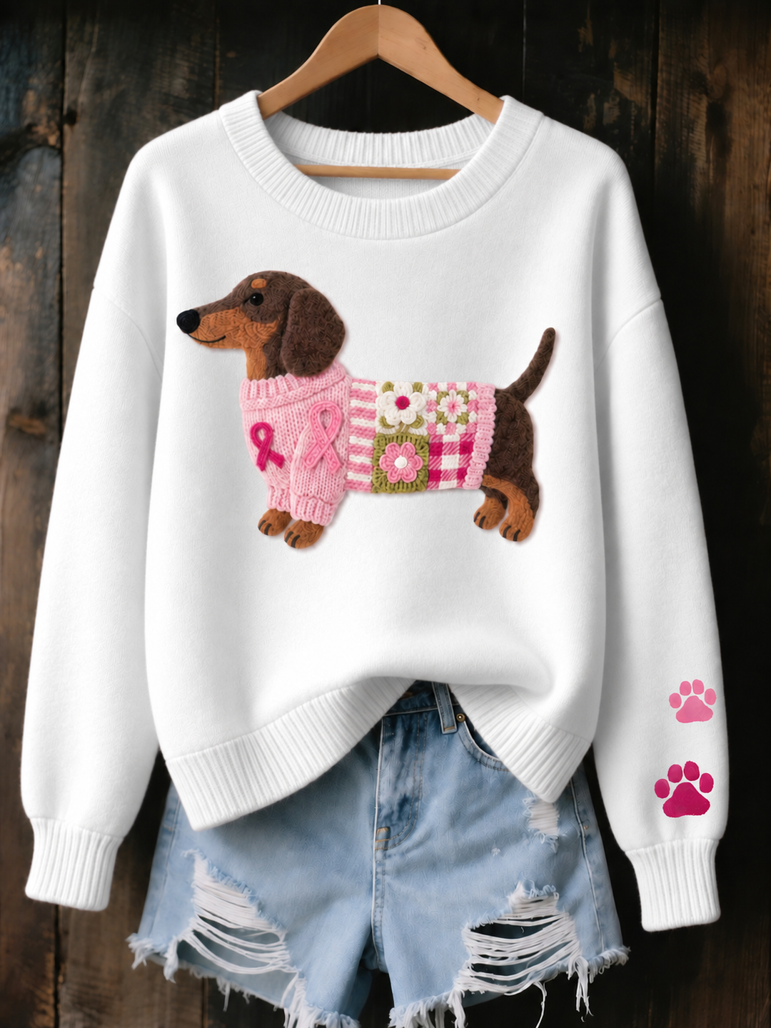 Dottie | Dachshund Print Jumper