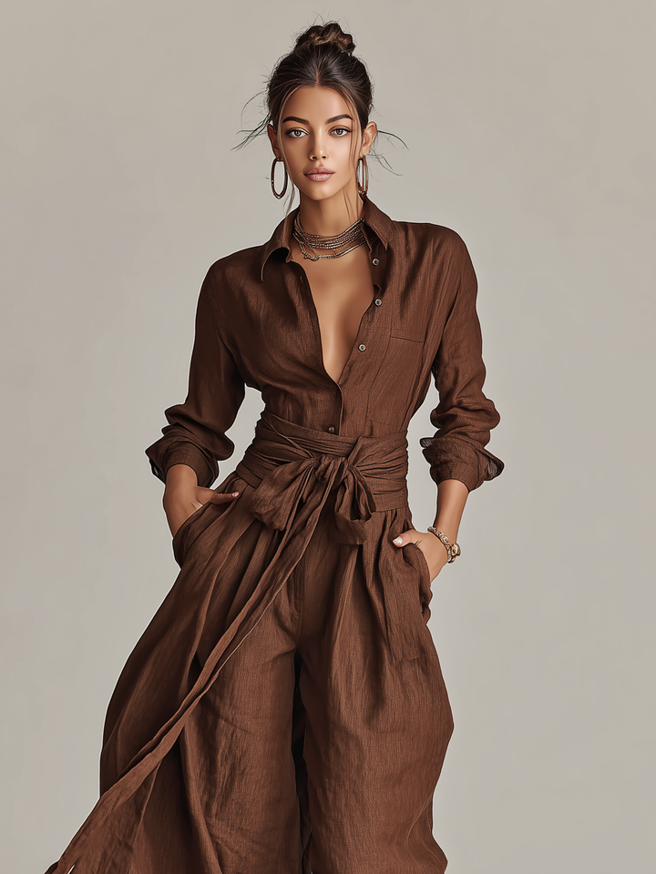 Margot | Belted Jumpsuit