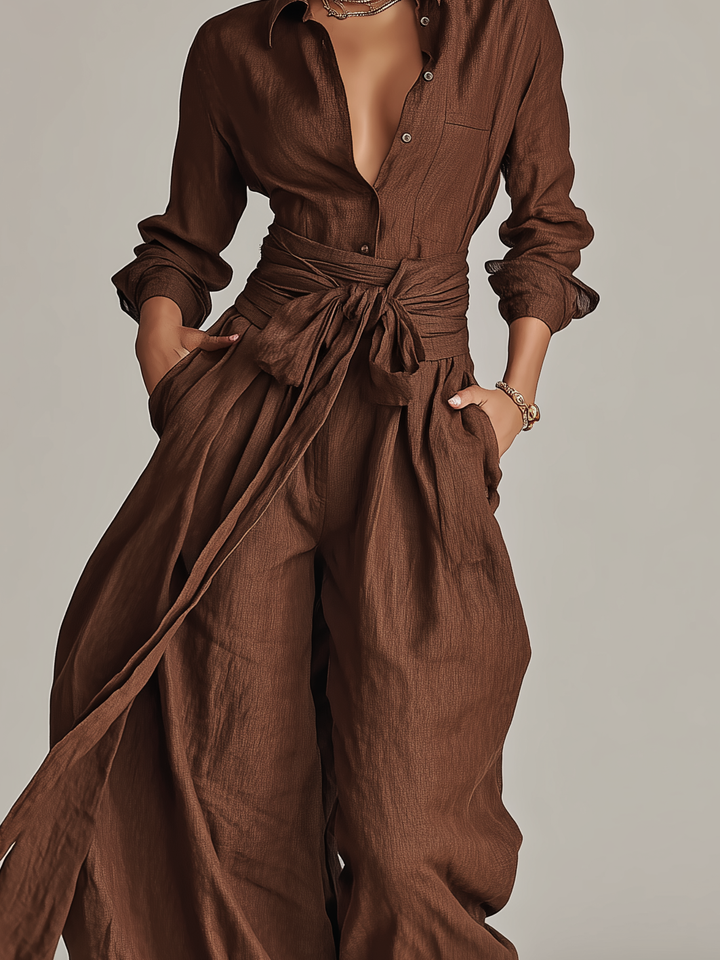 Margot | Belted Jumpsuit