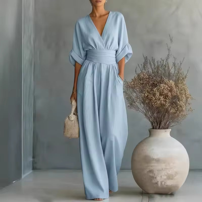 Sophia | Elegant Wide Leg Jumpsuit
