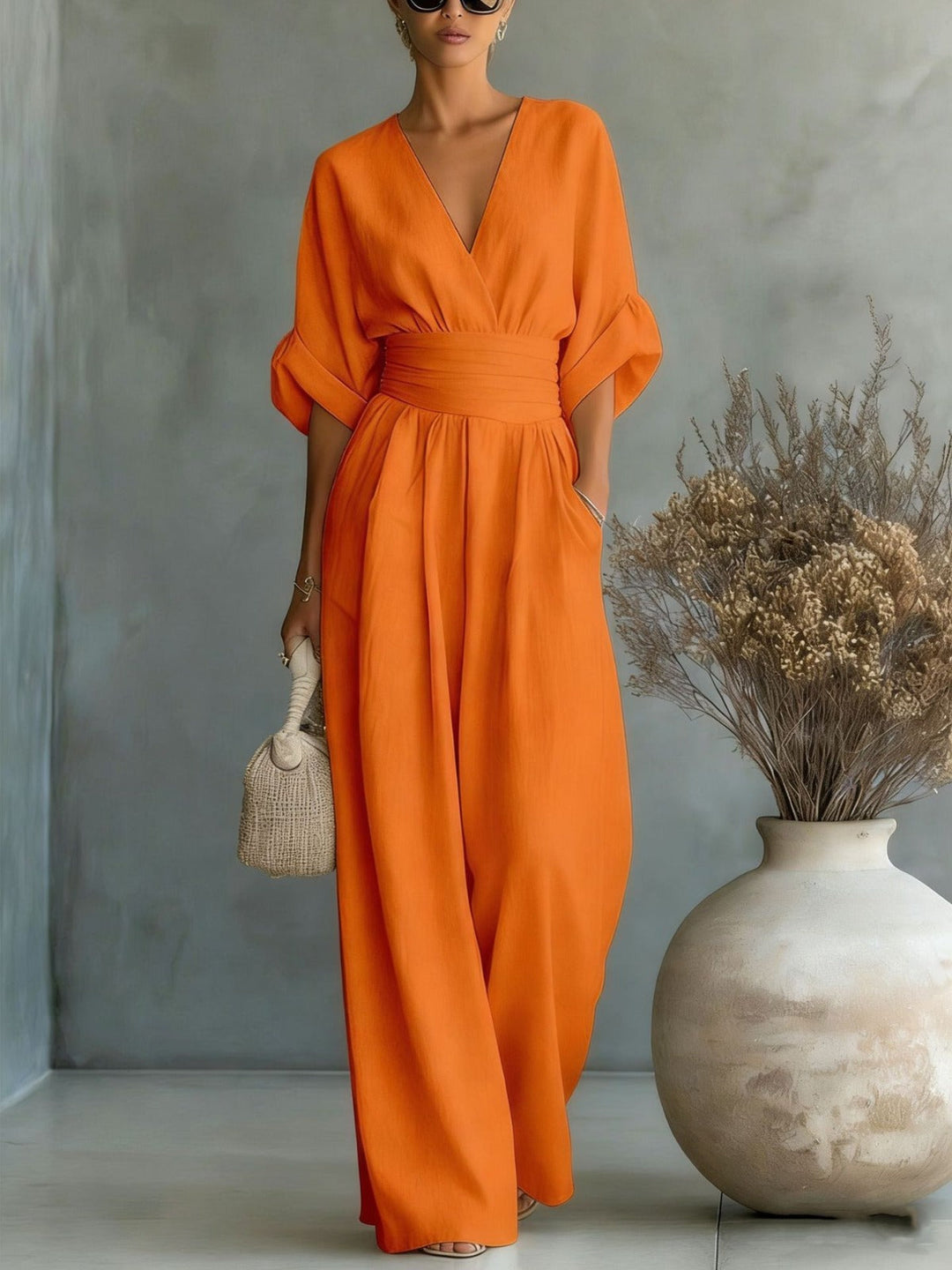 Sophia | Elegant Wide Leg Jumpsuit