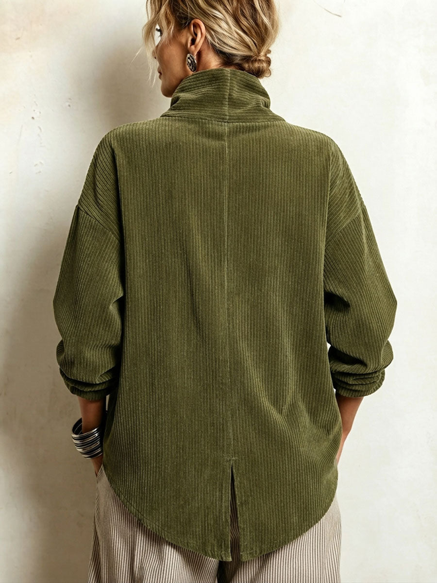 Capucine | Vintage Corduroy Button Jumper