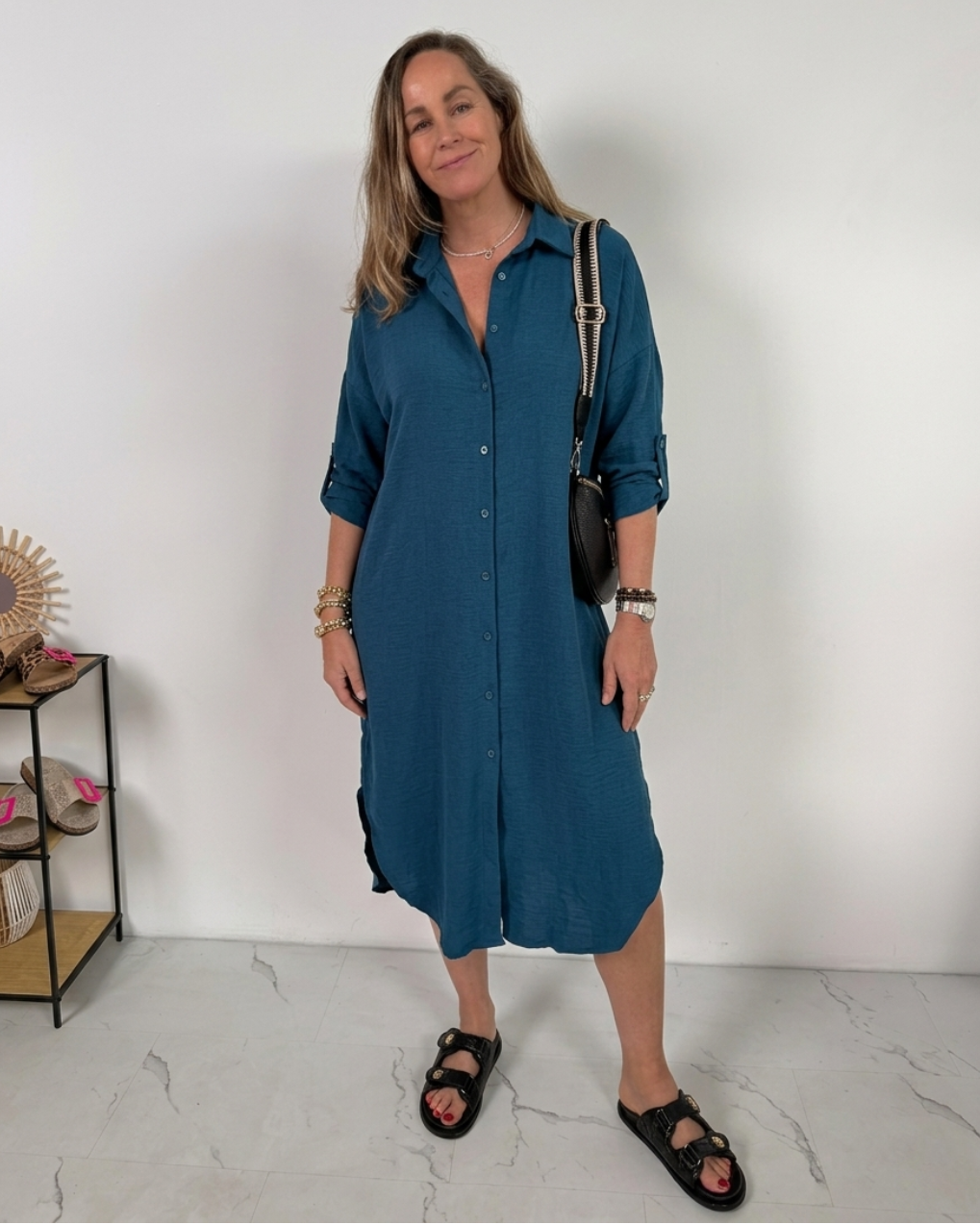 Oversized Shirt Dress